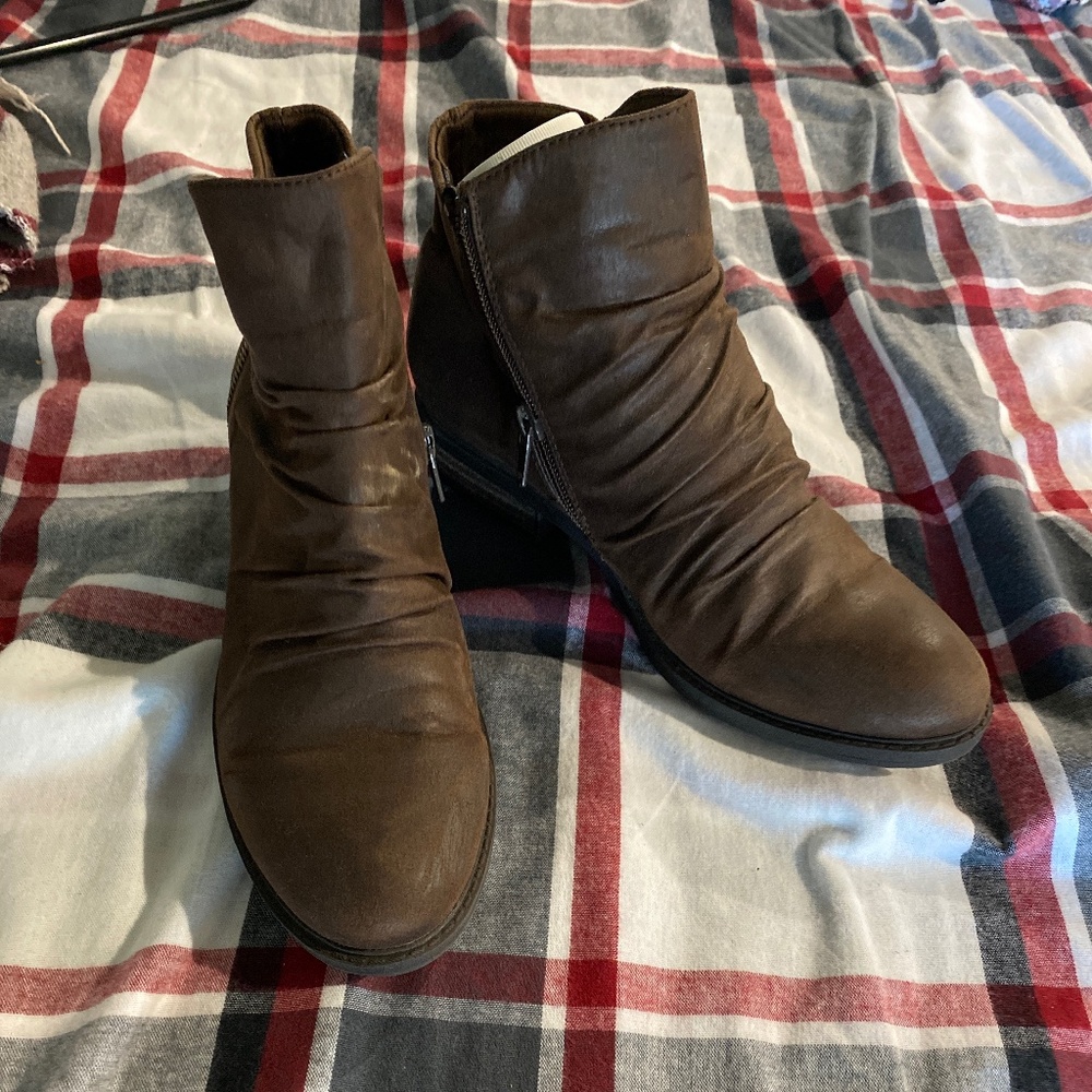 Brown ankle boots